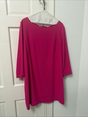 Talbots Women’s Fuchsia Boatneck Tunic Top